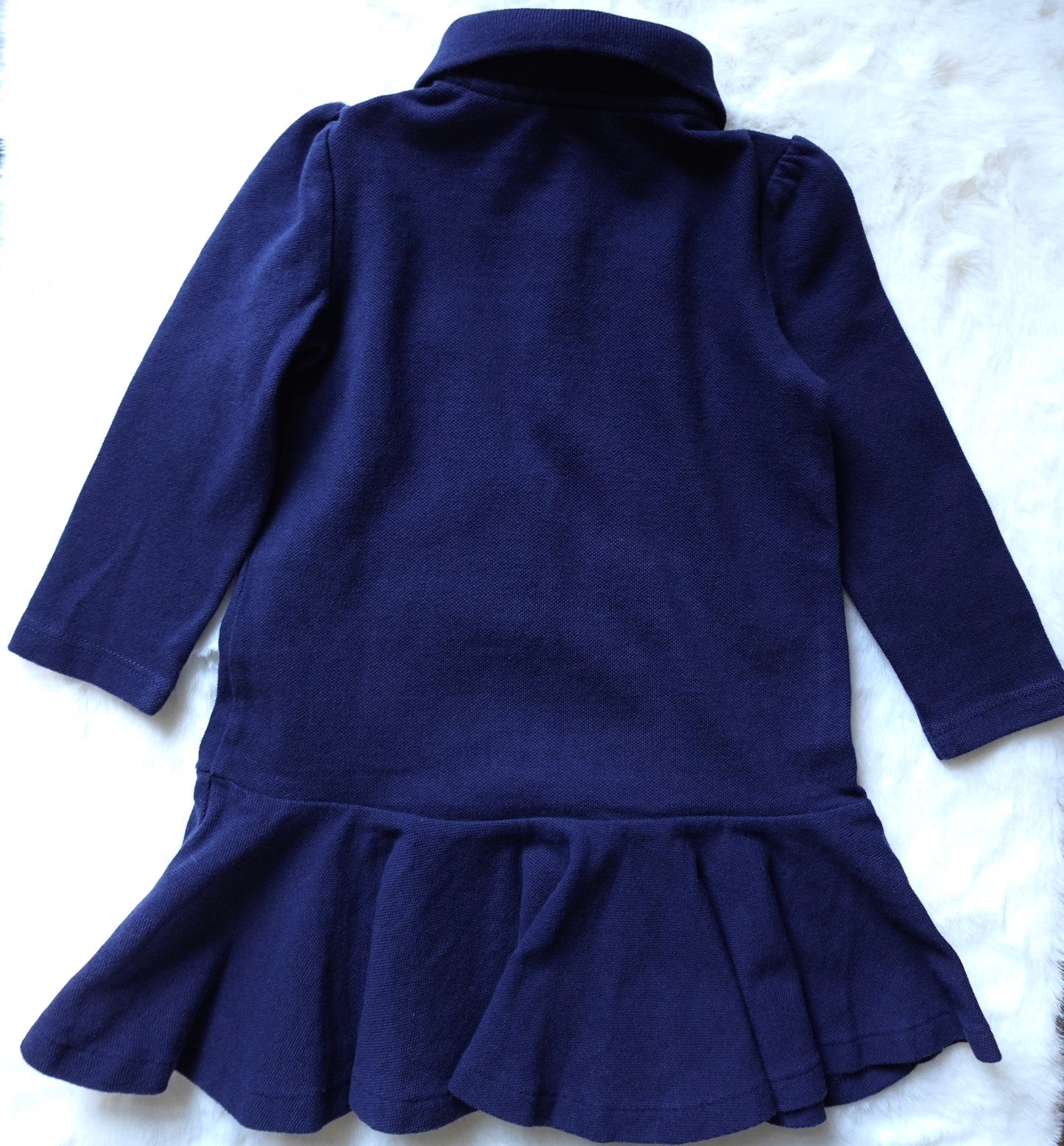 Ralph Lauren | Cotton Long-Sleeve Polo Dress | 18M 85CM