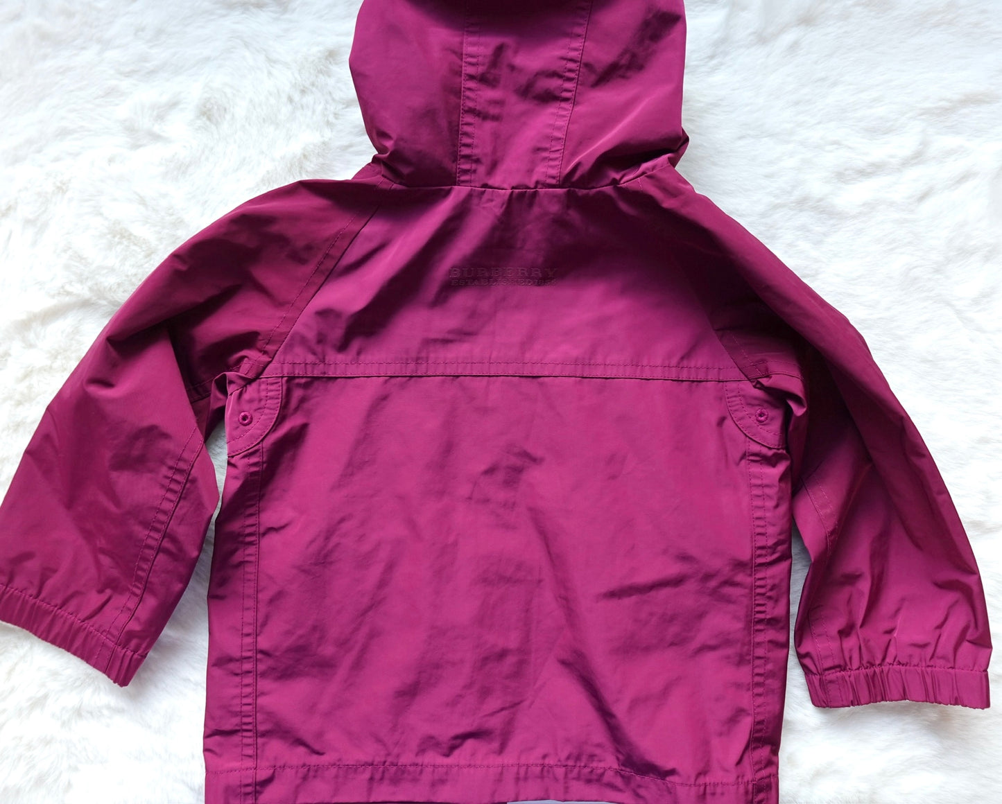 Burberry Kids | Plaid-Lined Hooded Rain Jacket | 18M 86CM