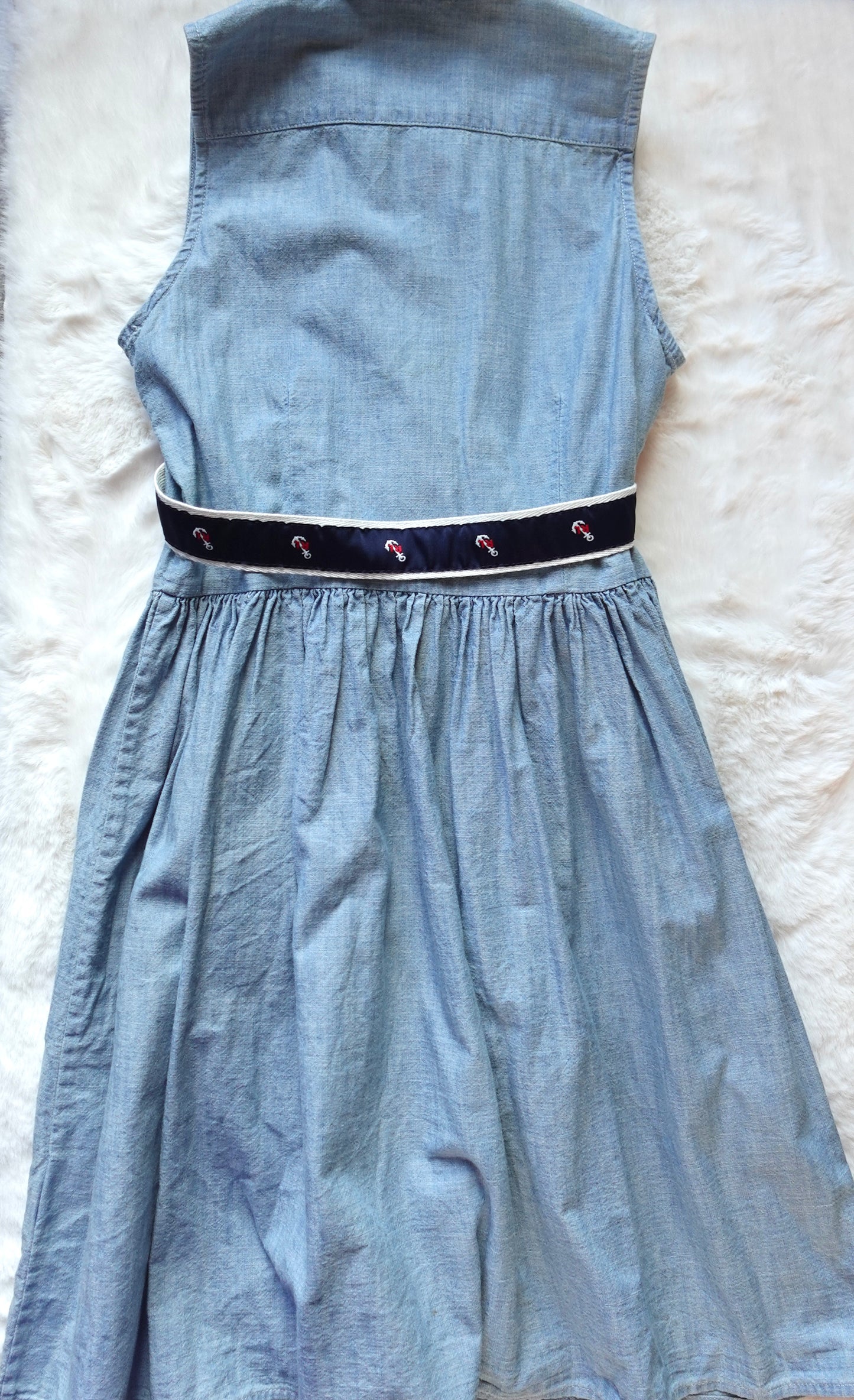Ralph Lauren | Belted Polo Cotton Denim Shirtdress | Size 10
