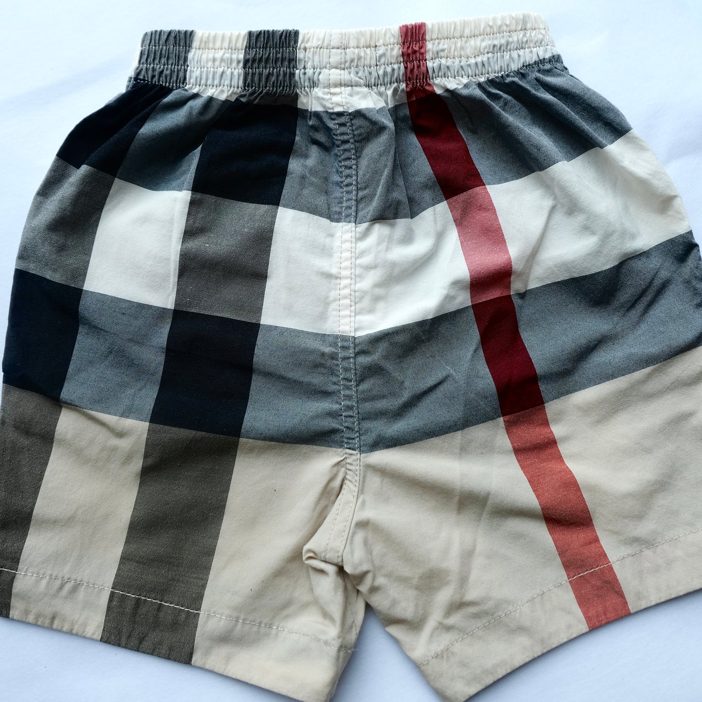 Burberry | Boys' Check Patterned Swim Trunks | 12M 80CM