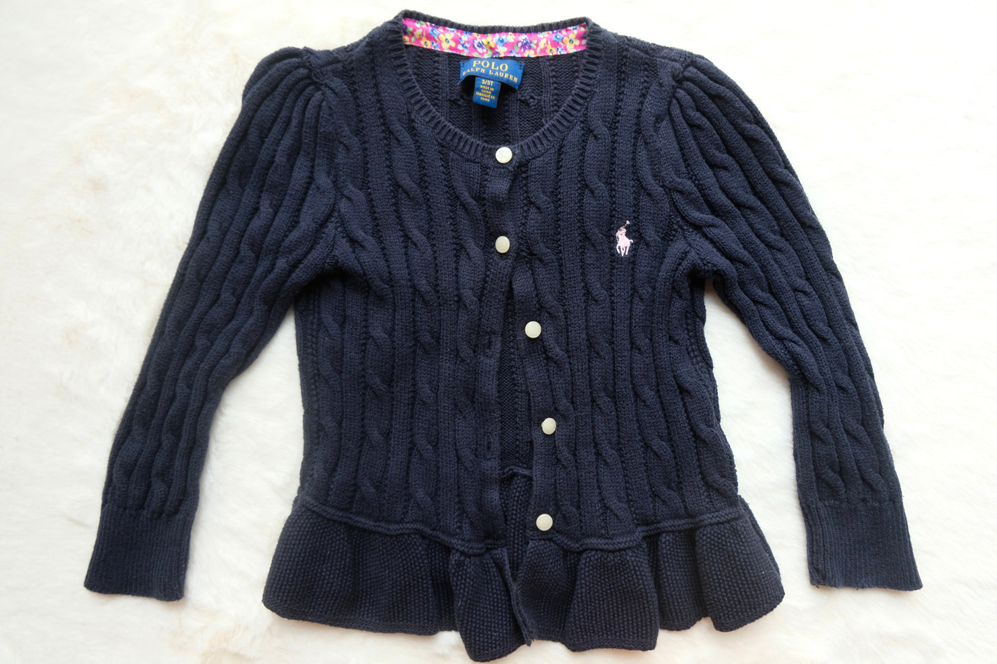 Ralph Lauren | Children's Cable-Knit Cardigan | 3/3T
