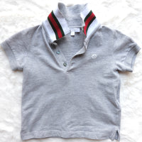 Gucci | Baby Cotton Polo Shirt with Web | 12/18M