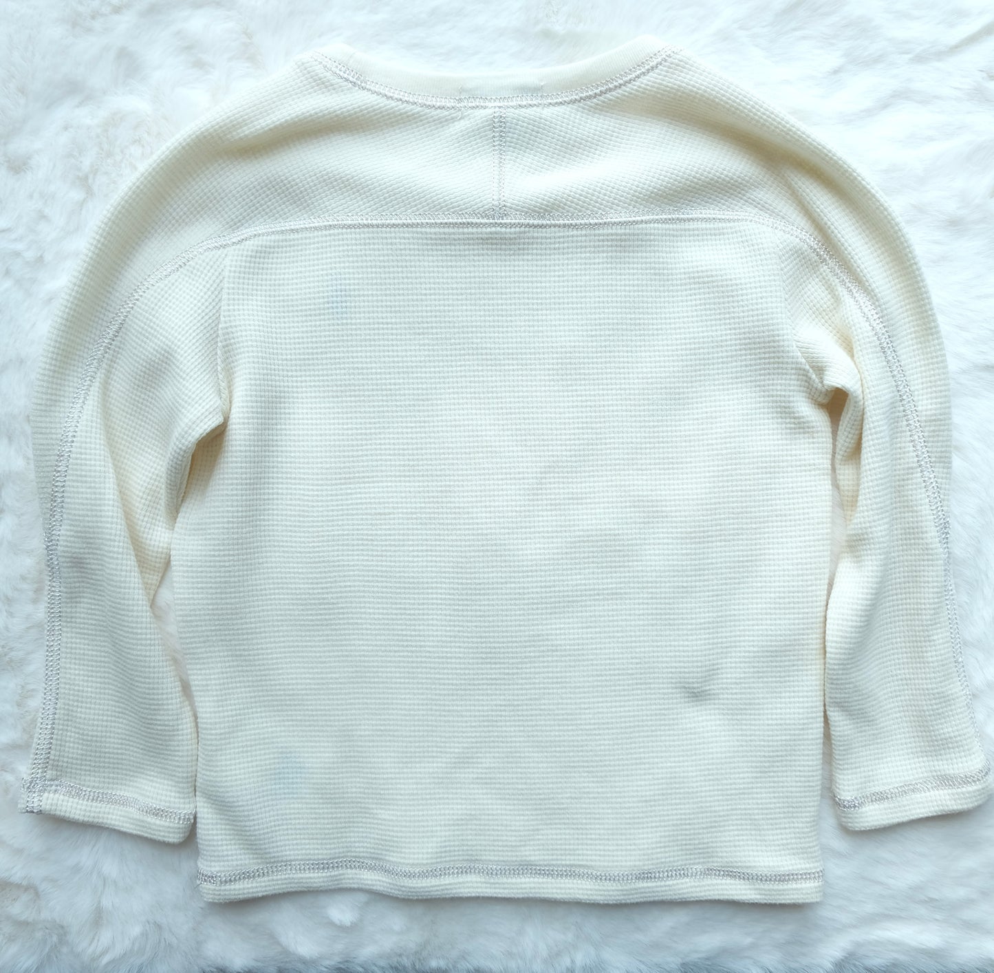 Ralph Lauren | Children's Waffle-Knit Cotton Long-Sleeve Sweatshirt | 24M