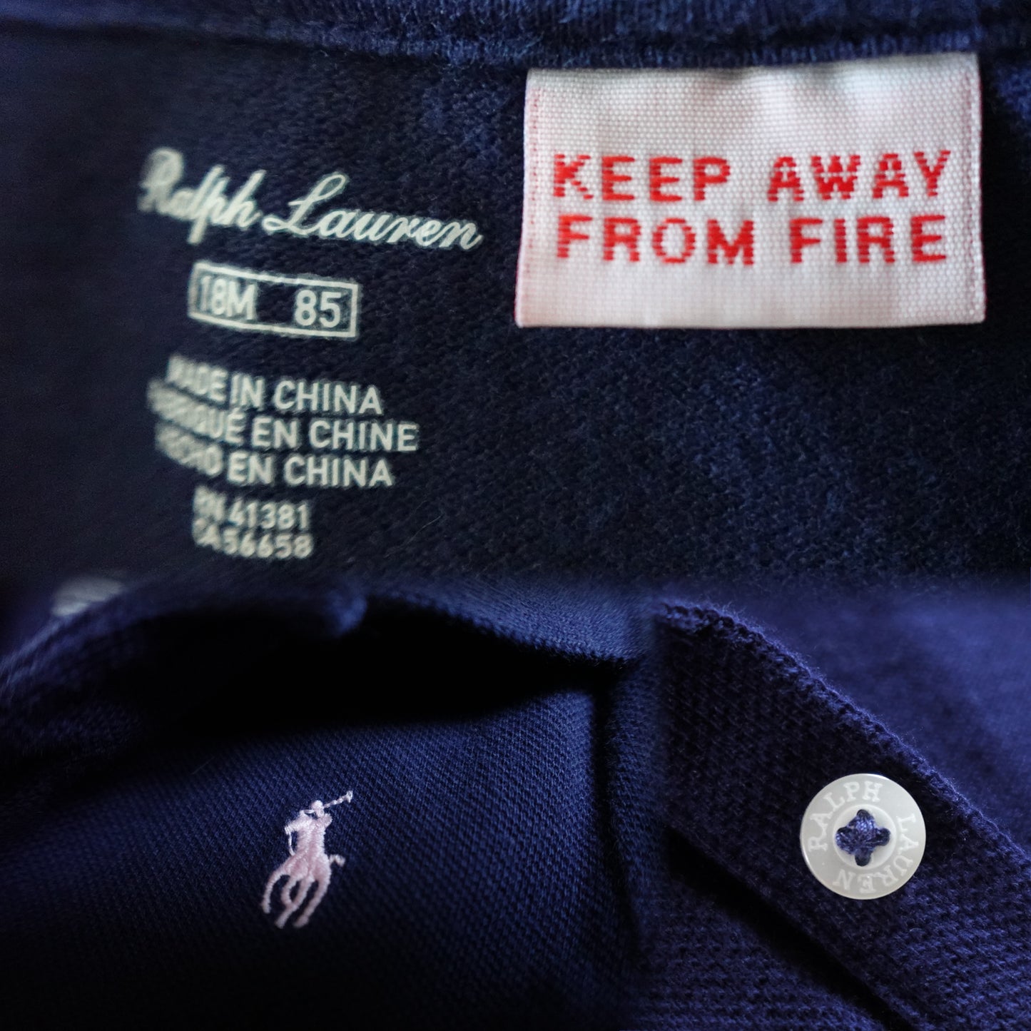 Ralph Lauren | Cotton Long-Sleeve Polo Dress | 18M 85CM