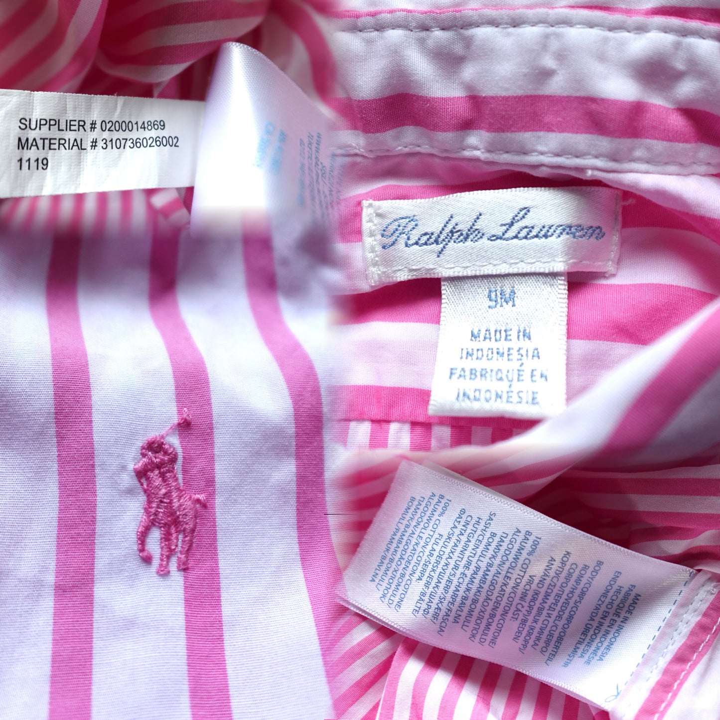 Ralph Lauren | Baby Girls Polo Striped Shirtdress | 9M