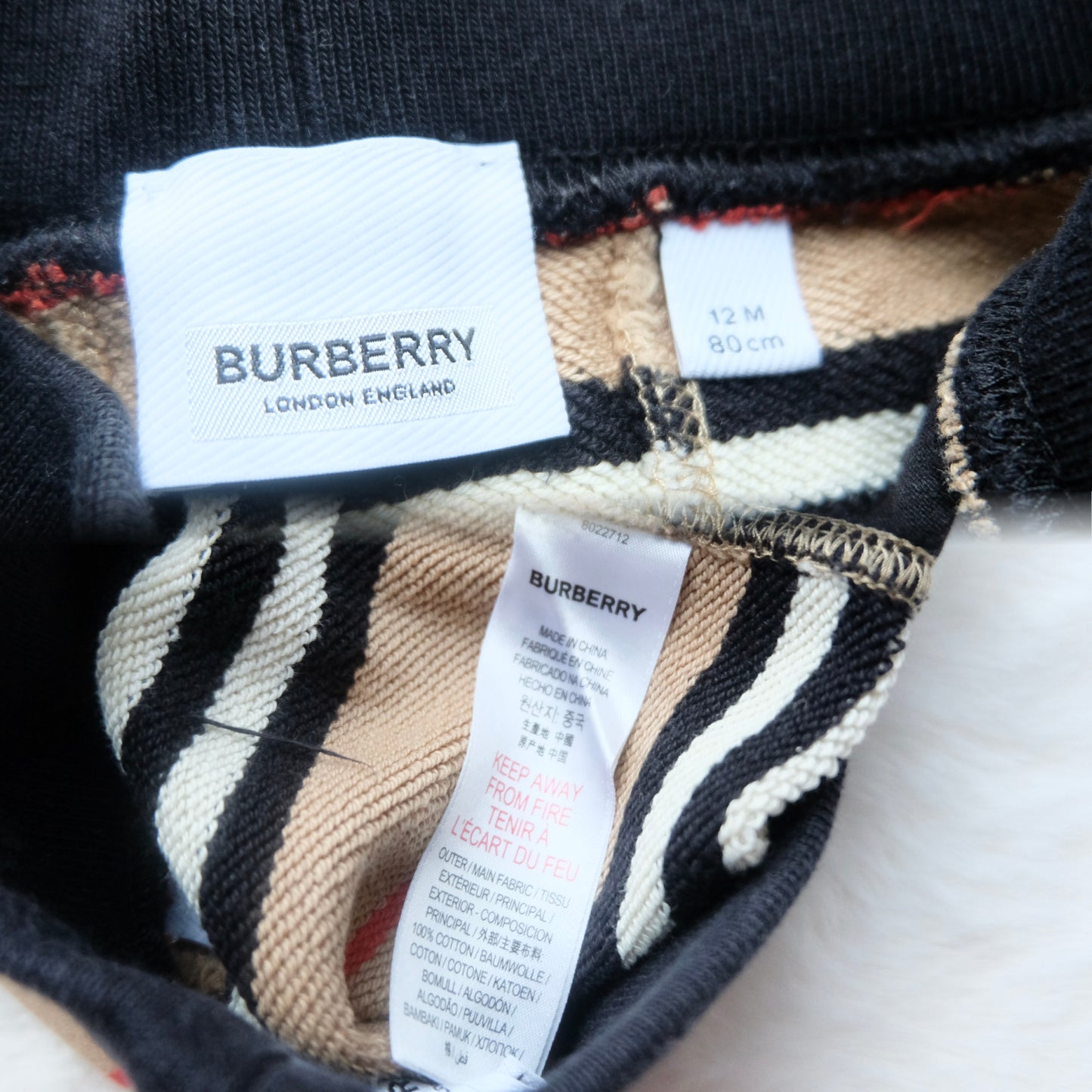 Burberry Kids | Children's Vintage Check Joggers | 12M 80CM