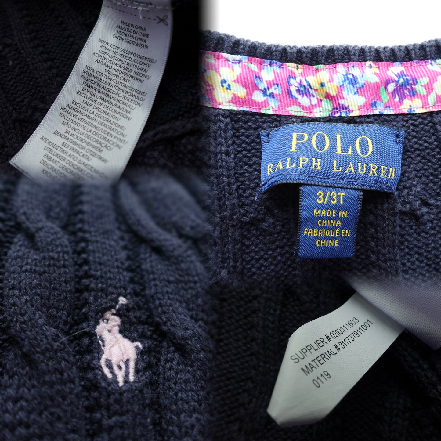Ralph Lauren | Children's Cable-Knit Cardigan | 3/3T