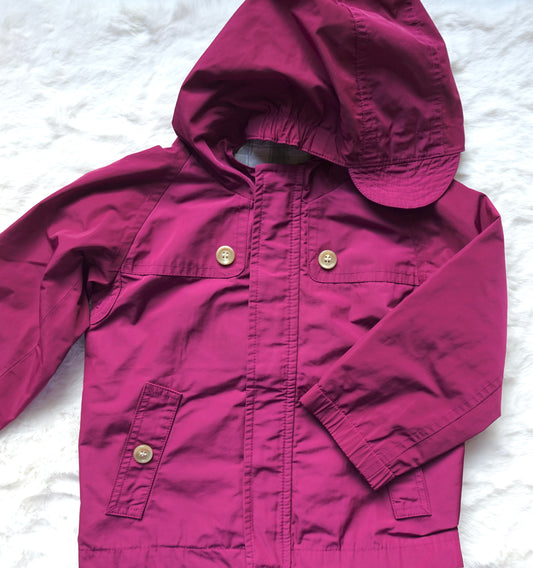 Burberry Kids | Plaid-Lined Hooded Rain Jacket | 18M 86CM