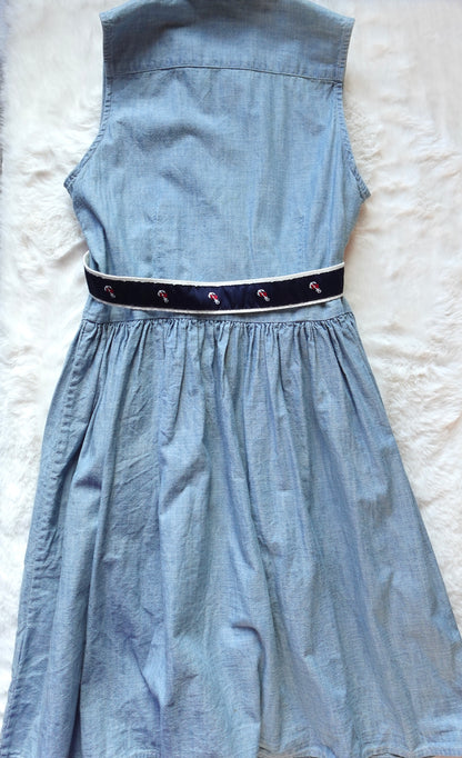Ralph Lauren | Belted Polo Cotton Denim Shirtdress | Size 10