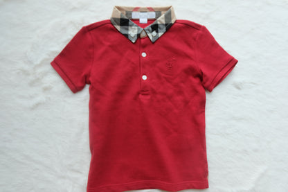 Burberry Kids | Baby Check Collar Cotton Polo Shirt | 12/18M
