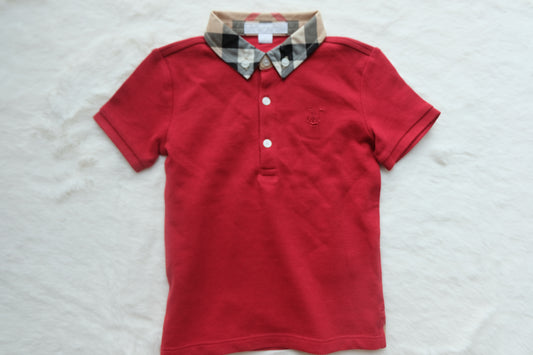 Burberry Kids | Baby Check Collar Cotton Polo Shirt | 12/18M