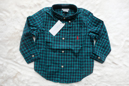 Ralph Lauren | Children's Long-Sleeve Checkered Plaid Button-Down | 24M