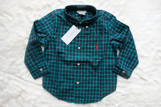 Ralph Lauren | Children's Long-Sleeve Checkered Plaid Button-Down | 24M
