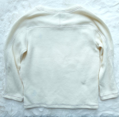 Ralph Lauren | Children's Waffle-Knit Cotton Long-Sleeve Sweatshirt | 24M